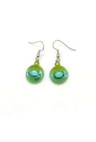 Tiny Round Glass Earrings